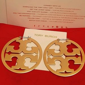 Tory Burch Miller Hoops in Gold